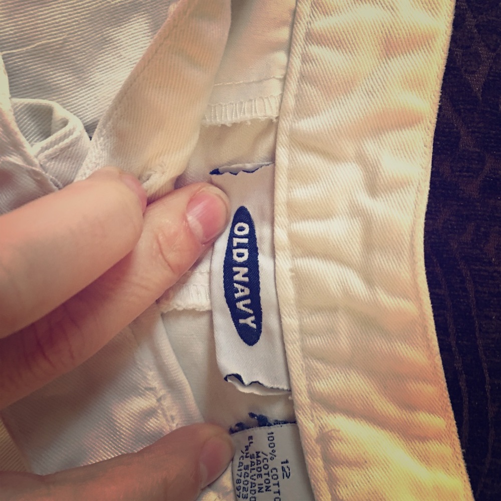 Old navy white shorts